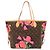 Borsa tote Louis Vuitton Neverfull MM Monogram Rose Marrone Monogramma - vista 2