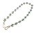 Correa de hombro de metal azul claro Loewe Donut Chain Plata