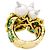 Autre Marque Dior Ring, “Jardins de Milly-la-Forêt”, "Navets", Smaragde, Tsavorite, Diamanten, Perlen. - Ansicht 5