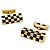 Gemelos Van Cleef & Arpels, « Damier », oro amarillo y madera. - vista 4