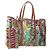 PRADA Tote Bag Vinyl Multicolor Silver Auth 204422A Silvery Multiple colors