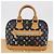 Borsa a mano LOUIS VUITTON Monogram Multicolor Alma Nero M92646 LV Auth ka6314V - vista 12