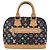 Borsa a mano LOUIS VUITTON Monogram Multicolor Alma Nero M92646 LV Auth ka6314V - vista 13