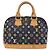 Borsa a mano LOUIS VUITTON Monogram Multicolor Alma Nero M92646 LV Auth ka6314V - vista 2