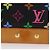 Borsa a mano LOUIS VUITTON Monogram Multicolor Alma Nero M92646 LV Auth ka6314V - vista 3