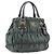 Bolsa de mão PRADA Nylon Green Gold Tone Auth bs37141A Verde