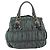 Bolsa de mão PRADA Nylon Green Gold Tone Auth bs37141A Verde - vista 2