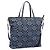 Saco Tote PRADA Nylon 2way Navy Gold Auth 206331A Dourado Azul marinho
