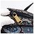 Saco Tote PRADA Nylon 2way Navy Gold Auth 206331A Dourado Azul marinho - vista 10