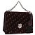 Borsa a mano Christian Dior Oblique Diorama Velluto 2way Rosso Argento Auth mr2986V