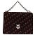 Borsa a mano Christian Dior Oblique Diorama Velluto 2way Rosso Argento Auth mr2986V - vista 2