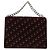 Borsa a mano Christian Dior Oblique Diorama Velluto 2way Rosso Argento Auth mr2986V - vista 3