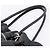 Bolso Tote PRADA de cuero negro plata Auth 205973M - vista 14