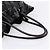 Bolso Tote PRADA de cuero negro plata Auth 205973M - vista 7