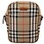 Borsa a tracolla BURBERRY Nova Check Canvas Beige Gold Tone Auth gh2353 - vista 13