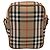 Borsa a tracolla BURBERRY Nova Check Canvas Beige Gold Tone Auth gh2353 - vista 2