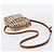 Borsa a tracolla BURBERRY Nova Check Canvas Beige Gold Tone Auth gh2353 - vista 7