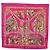 Hermès HERMES Foulard Carré 90 Seta Rosa "LA DANSE DU CHEVAL MARAWARI" Auth ki6868M Giallo