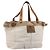 Borsa Tote BURBERRY Blue Label Canvas White Auth bs37331 Bianco