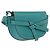 LOEWE Mini Gate Bag Borsa a Tracolla in Pelle Verde Argento Auth ka6387M