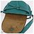 LOEWE Mini Gate Bag Borsa a Tracolla in Pelle Verde Argento Auth ka6387M - vista 10