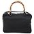 Borsa a mano GUCCI Bamboo Nylon Nero Argento 000 2040 0538 Auth ep16022 - vista 3