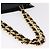 CHANEL Chain Big COCO Mark Tote Bag aus Lammleder Schwarz Gold CC Auth BA15804V Golden - Ansicht 9