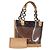 Borsa LOUIS VUITTON Monogram Vinyl Cabas Amble PM Brown M92502 LV Auth ep15927 Marrone