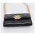CHANEL Matelasse Chain Shoulder Card Case Caviar Skin Black Gold CC Auth ka6420V Nero D'oro - vista 10