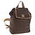 Edge Céline Mochila CELINE Macadam Canvas PVC Leather Brown Gold Auth 204235 Castaño Dorado