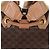 Edge Céline Mochila CELINE Macadam Canvas PVC Leather Brown Gold Auth 204235 Castaño Dorado - vista 3