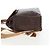 Edge Céline Mochila CELINE Macadam Canvas PVC Leather Brown Gold Auth 204235 Castaño Dorado - vista 5