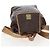 Edge Céline Mochila CELINE Macadam Canvas PVC Leather Brown Gold Auth 204235 Castaño Dorado - vista 8