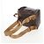 Edge Céline Mochila CELINE Macadam Canvas PVC Leather Brown Gold Auth 204235 Castaño Dorado - vista 9