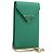 Saffiano Borsetta a spalla con catena PRADA in pelle Safiano Green Gold Auth LN130V D'oro Verde
