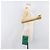 Saffiano Borsetta a spalla con catena PRADA in pelle Safiano Green Gold Auth LN130V D'oro Verde - vista 24