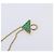 Saffiano Borsetta a spalla con catena PRADA in pelle Safiano Green Gold Auth LN130V D'oro Verde - vista 9