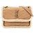 Autre Marque SAINT LAURENT - Borsa a tracolla Niki Saint Laurent in shearling e camoscio marrone