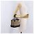 BURBERRY Nova Check Handtasche Canvas Beige Gold Auth 203383A Golden - Ansicht 23