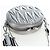 Borsa a tracolla Miu Miu Matelassé con catena in pelle 2way Argento Auth 204852M - vista 7