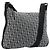 Borsa a tracolla Christian Dior Trotter Canvas Navy Silver Auth 204237 Argento Blu navy