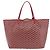 Borsa Tote GOYARD Herringbone Saint Louis GM PVC Rossa Auth 204928A Rosso - vista 3