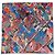 Lenço Hermès Pantin City 90cm Marrom Branco Vermelho Azul Multicor Verde Laranja Cinza