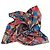 Lenço Hermès Pantin City 90cm Marrom Branco Vermelho Azul Multicor Verde Laranja Cinza - vista 4