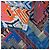 Lenço Hermès Pantin City 90cm Marrom Branco Vermelho Azul Multicor Verde Laranja Cinza - vista 5