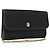 Borsa a tracolla con catena Christian Dior Trotter Canvas Nero Oro Auth ep16211 D'oro