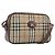 Borsa a tracolla Burberrys Nova Check Canvas Beige Gold Auth 206119 D'oro