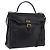Borsa a mano Christian Dior in pelle 2way Nera Tono Oro Auth 201324 Nero