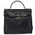 Borsa a mano Christian Dior in pelle 2way Nera Tono Oro Auth 201324 Nero - vista 2