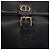 Borsa a mano Christian Dior in pelle 2way Nera Tono Oro Auth 201324 Nero - vista 20